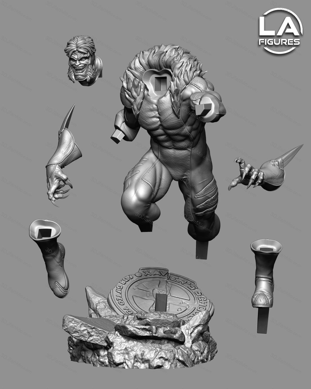 L.A Figures 漫威 铁拳 剑齿虎