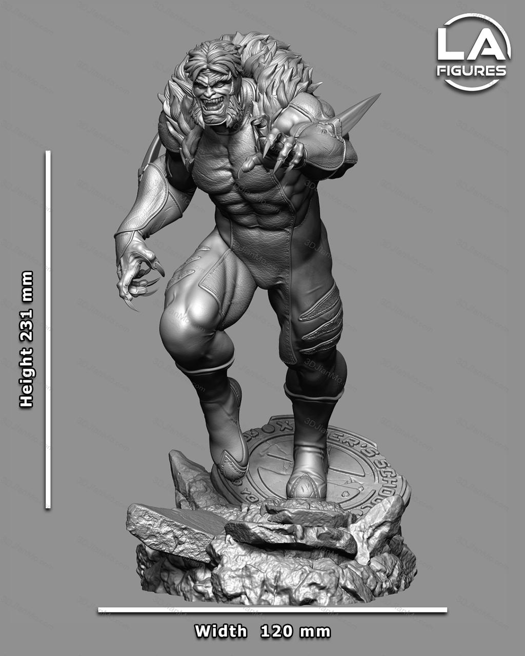 L.A Figures 漫威 铁拳 剑齿虎