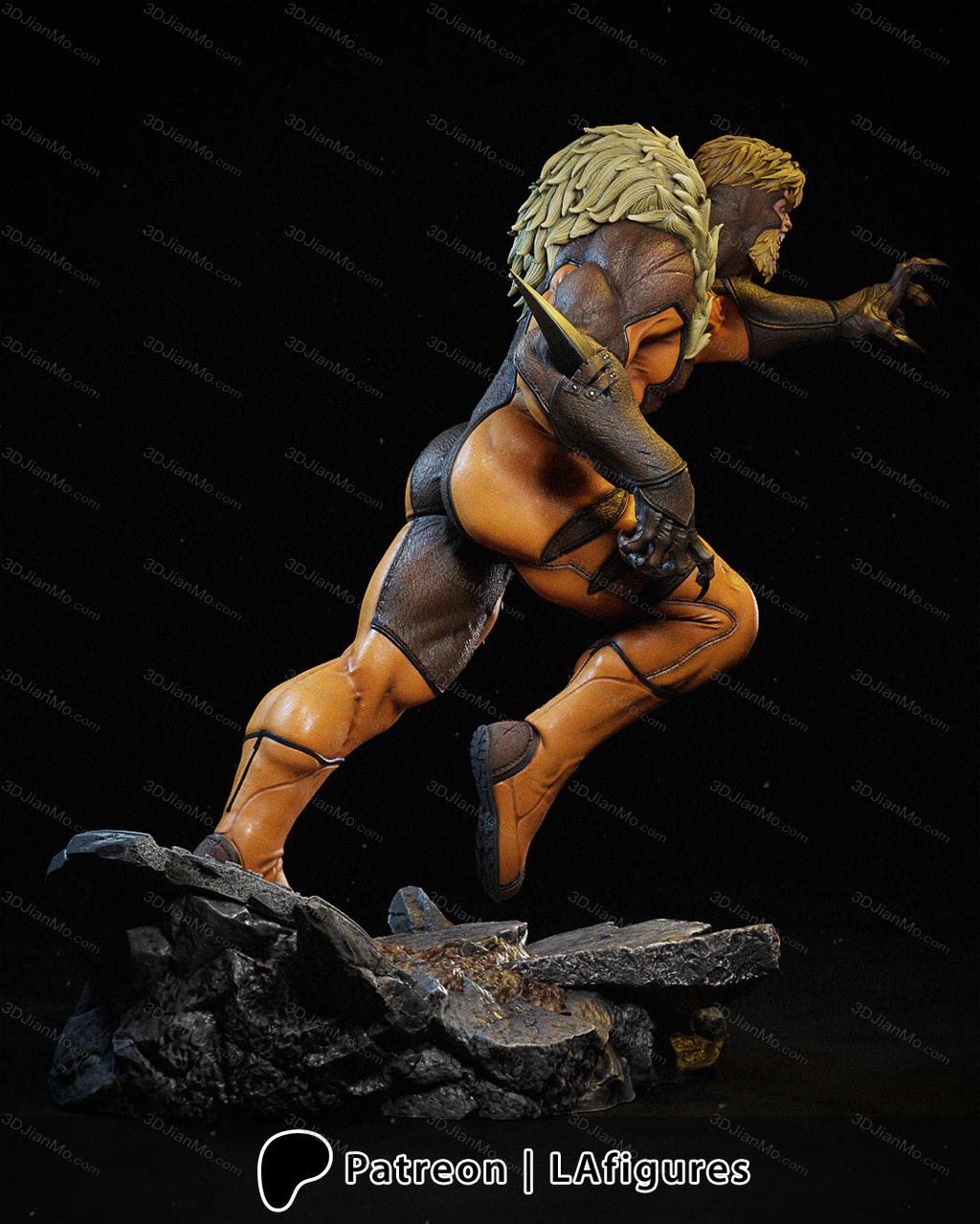 L.A Figures 漫威 铁拳 剑齿虎