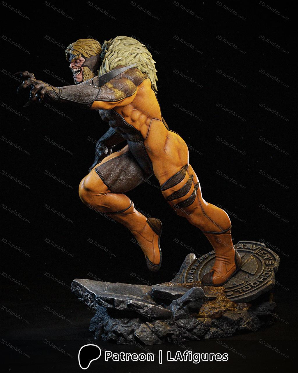 L.A Figures 漫威 铁拳 剑齿虎