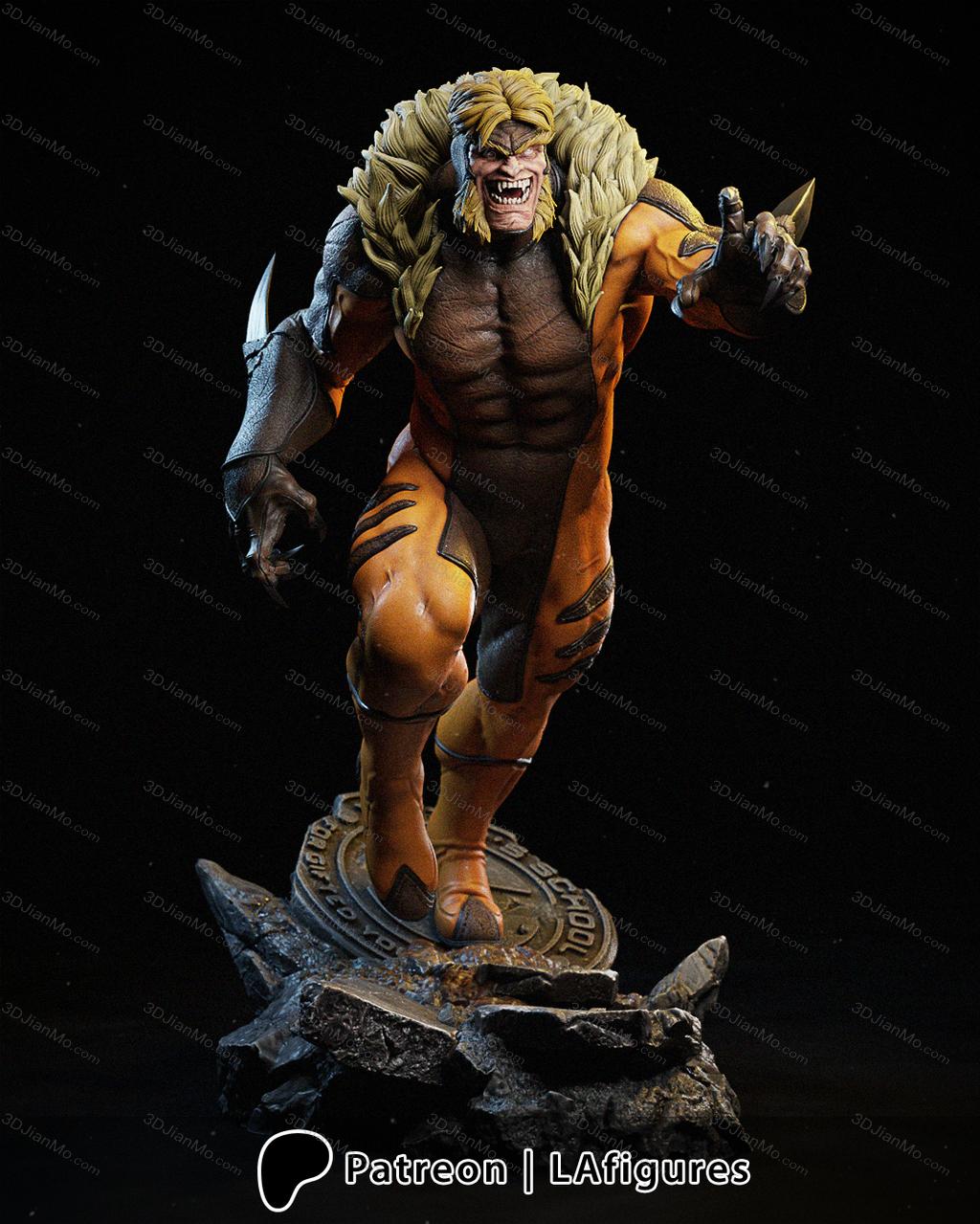 L.A Figures 漫威 铁拳 剑齿虎