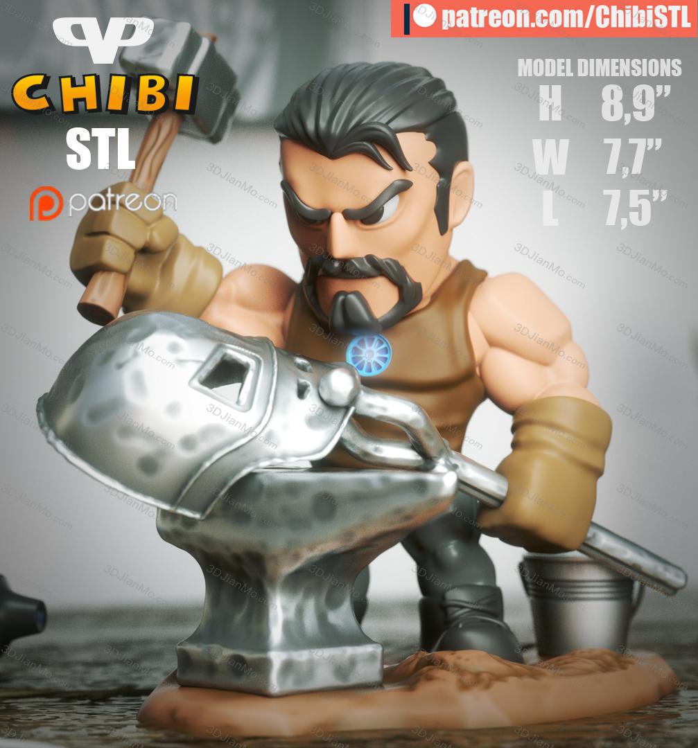Chibi STL 漫威 钢铁侠