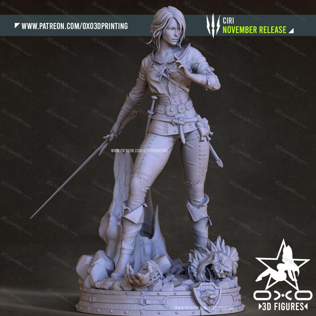 OXO3D 猎魔人 希里