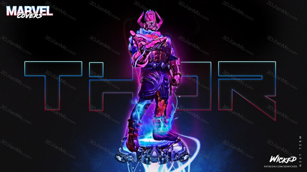 3DWicked 漫威 神奇四侠 行星吞噬者
