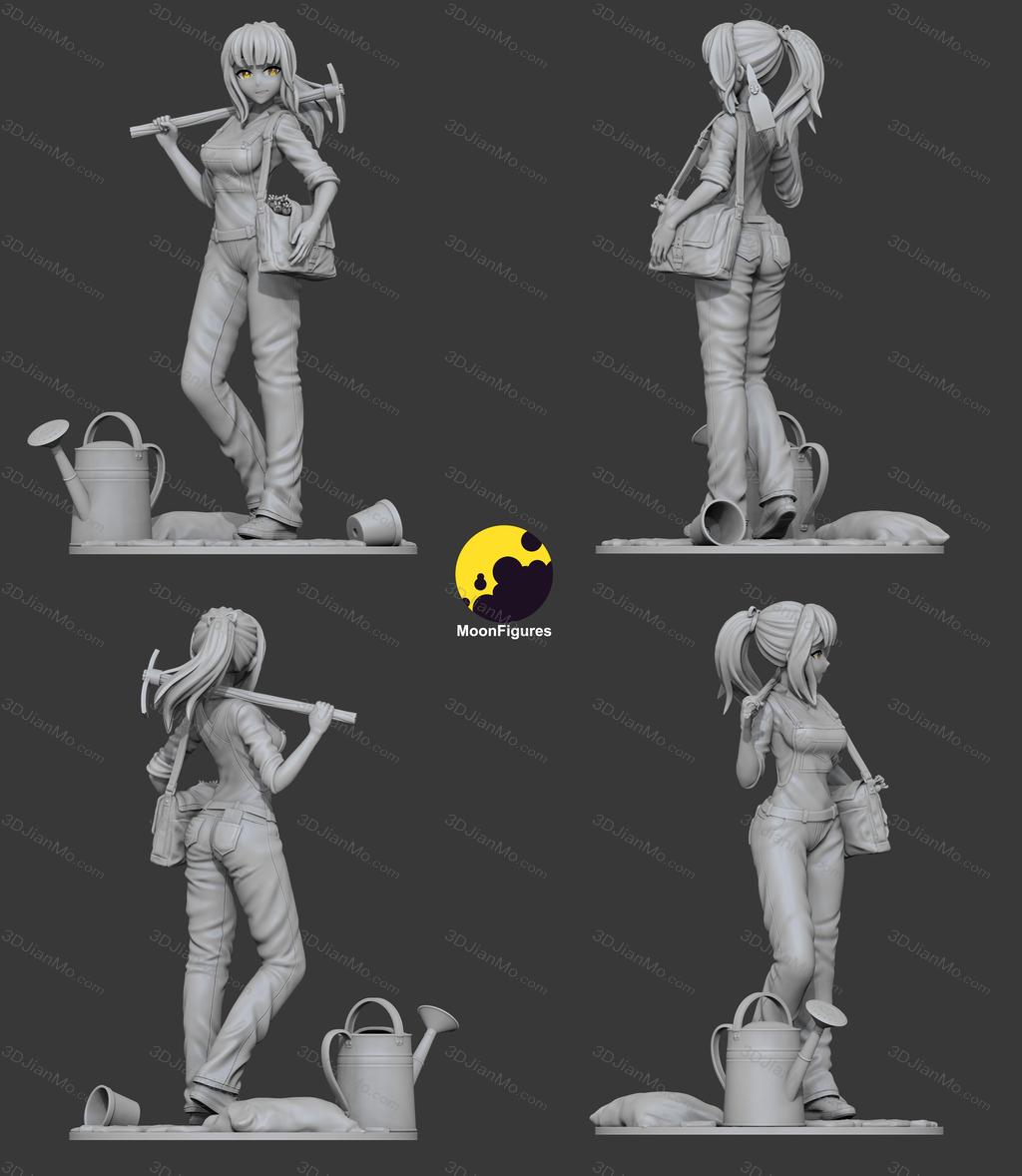 Moon Figures 园丁女孩