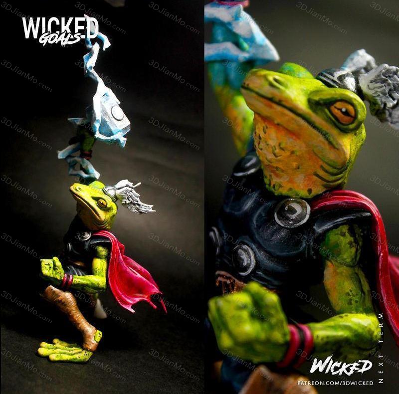 3DWicked 漫威 青蛙雷神