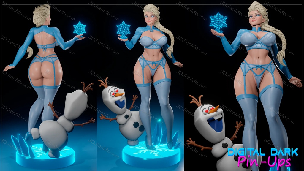Digital Dark 冰雪奇缘 艾莎公主