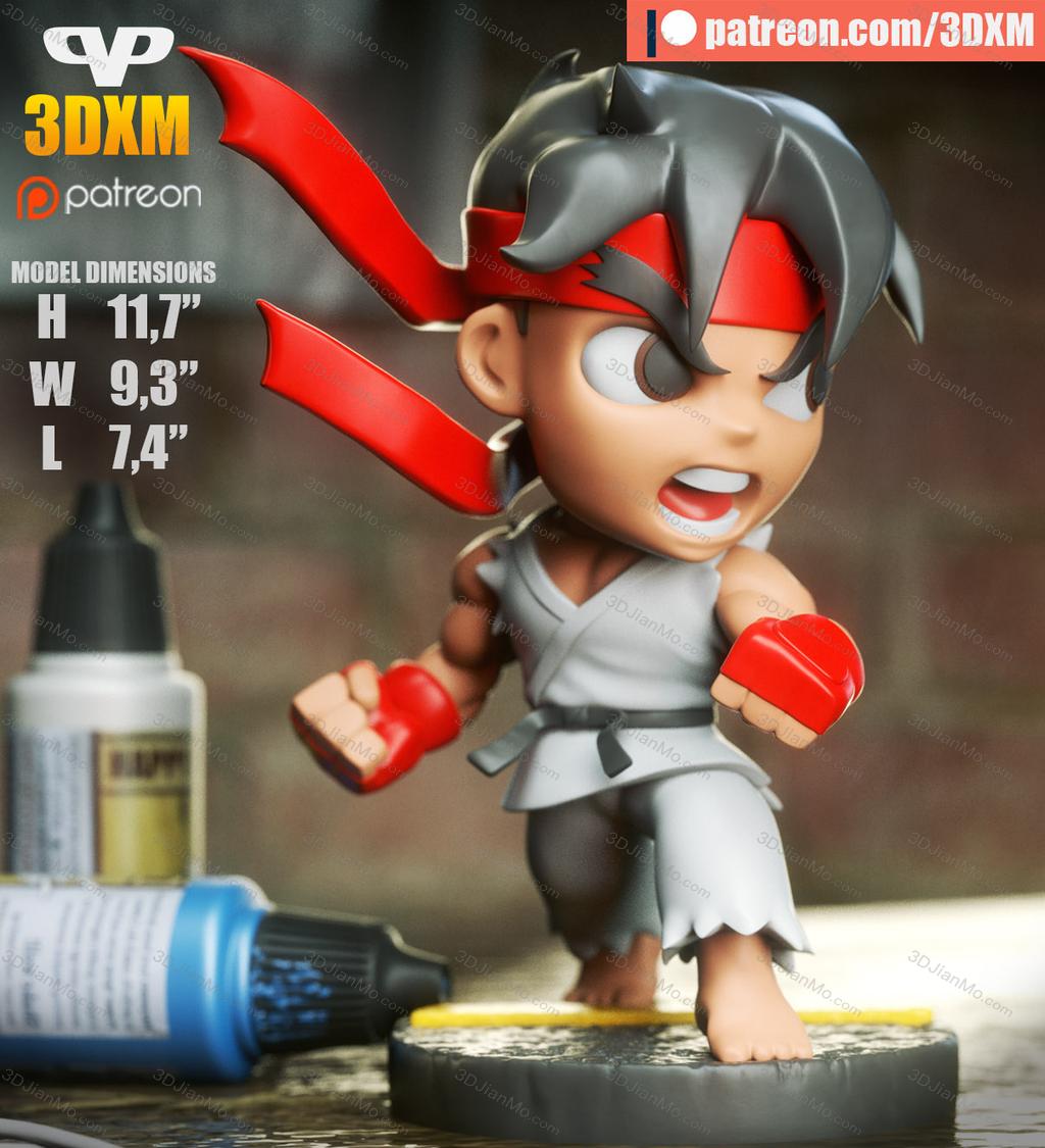 Chibi STL 街头霸王 隆