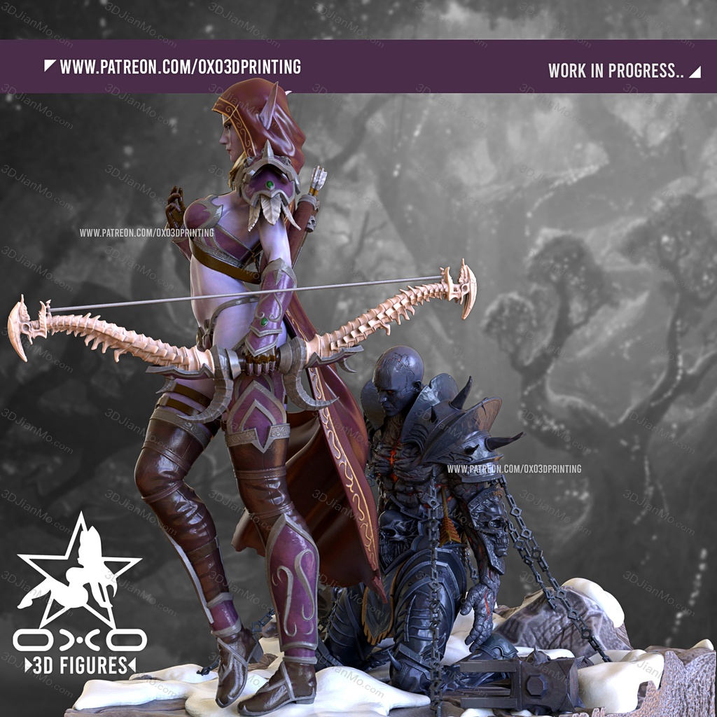 OXO3D 魔兽世界 希尔瓦娜斯·风行者