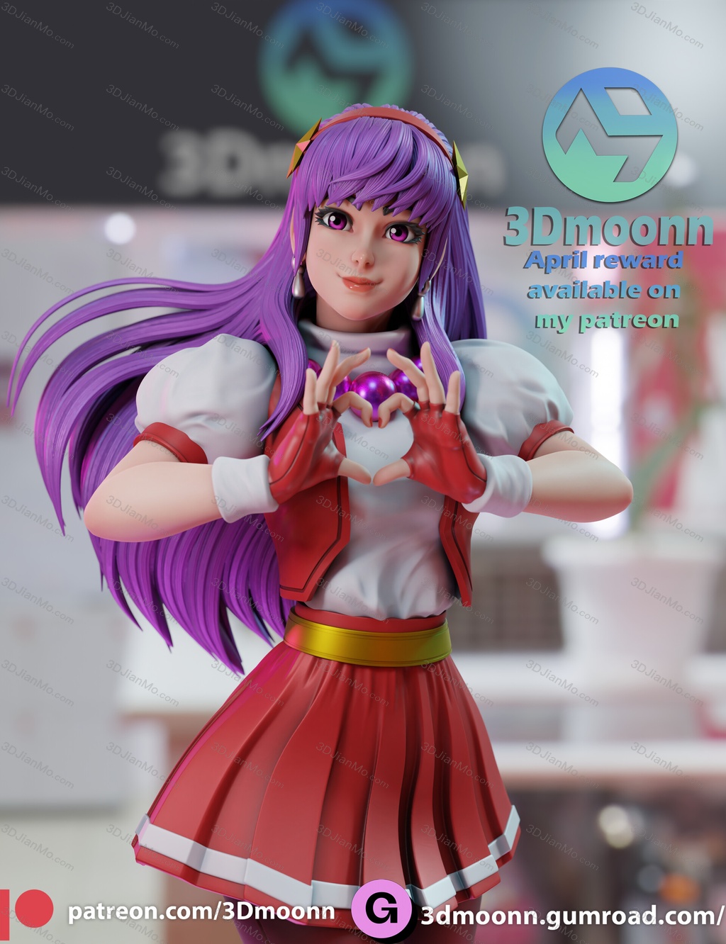 3Dmoonn KOF 拳皇 麻宫雅典娜
