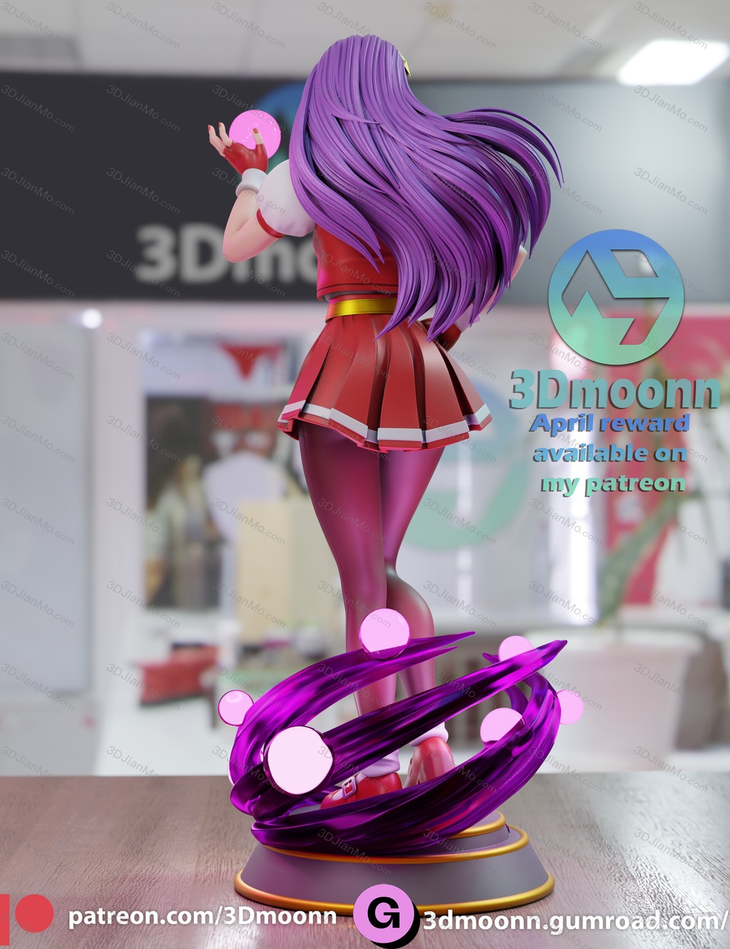 3Dmoonn KOF 拳皇 麻宫雅典娜