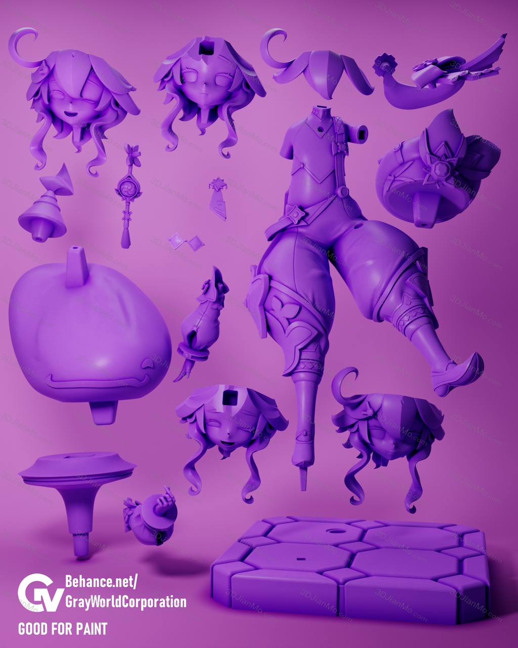 GrayWorld 原神 百货商人 多莉