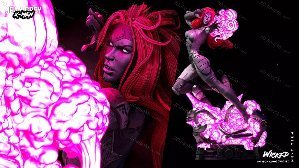 3DWicked 漫威 X战警 琴·葛蕾