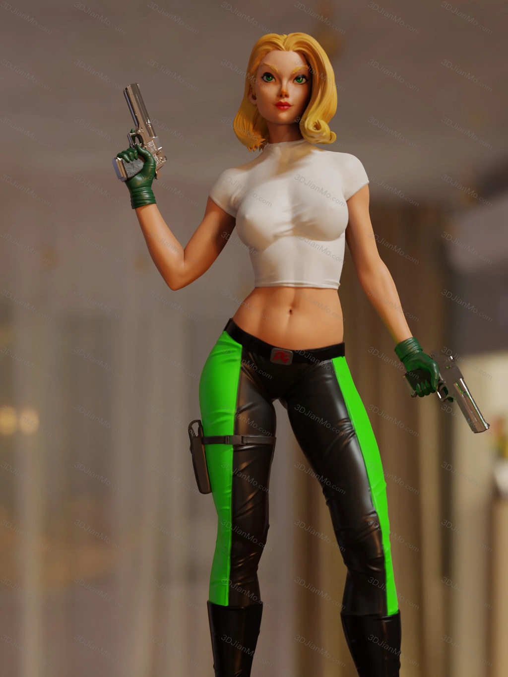 BrunoArt3D 危险女孩 艾比·琪丝