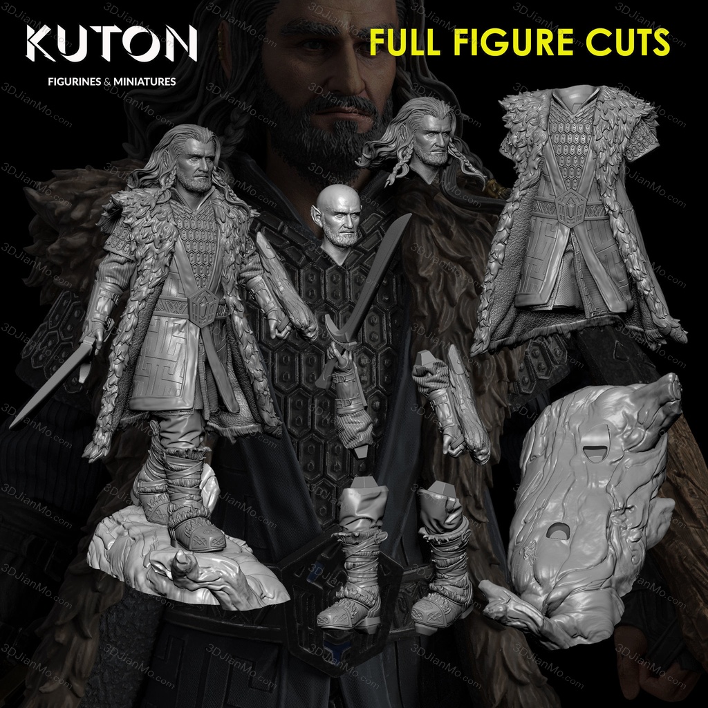 KUTON 霍比特人 矮人索林·橡木盾