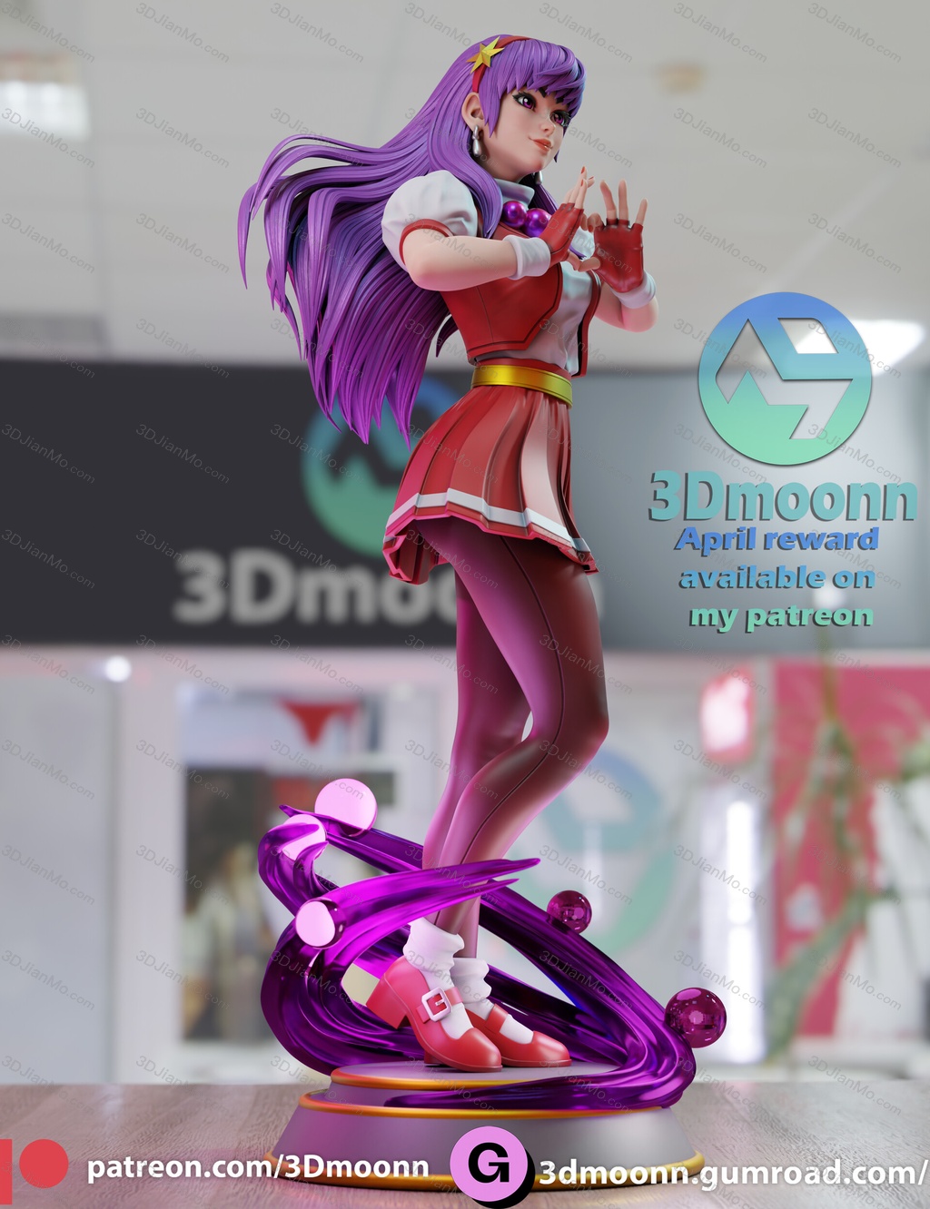 3Dmoonn KOF 拳皇 麻宫雅典娜