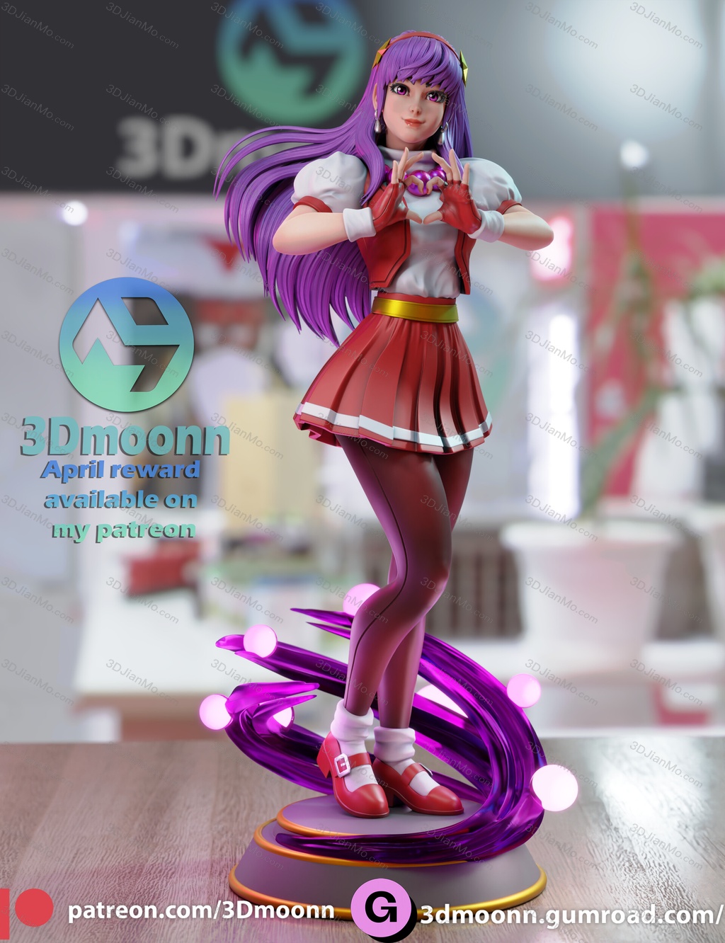 3Dmoonn KOF 拳皇 麻宫雅典娜