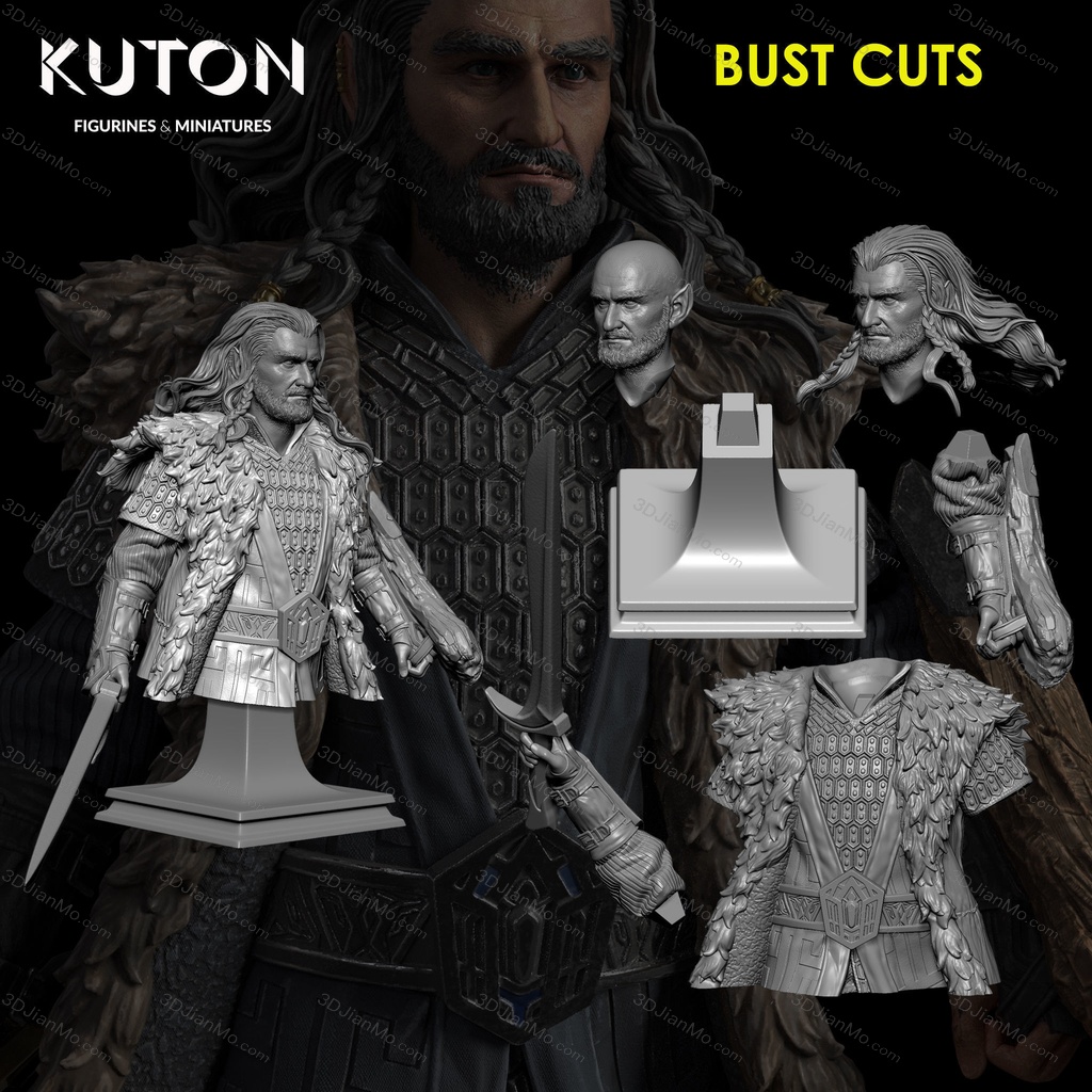 KUTON 霍比特人 矮人索林·橡木盾