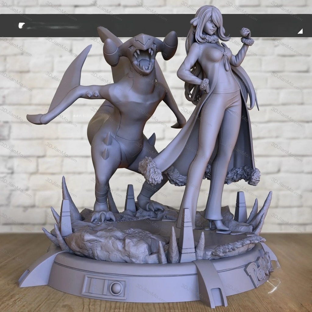 OXO3D 精灵宝可梦 竹兰和圆陆鲨