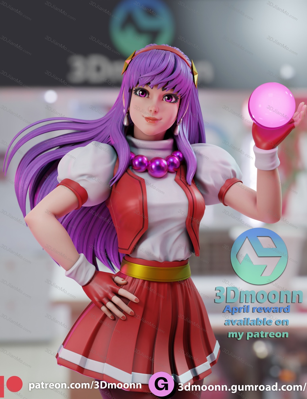 3Dmoonn KOF 拳皇 麻宫雅典娜