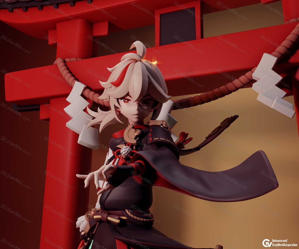 GrayWorld 原神 浪人武士枫原万叶
