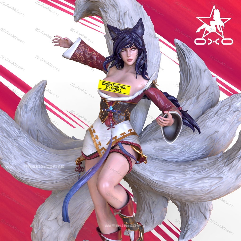 OXO3D 英雄联盟 九尾狐妖阿狸