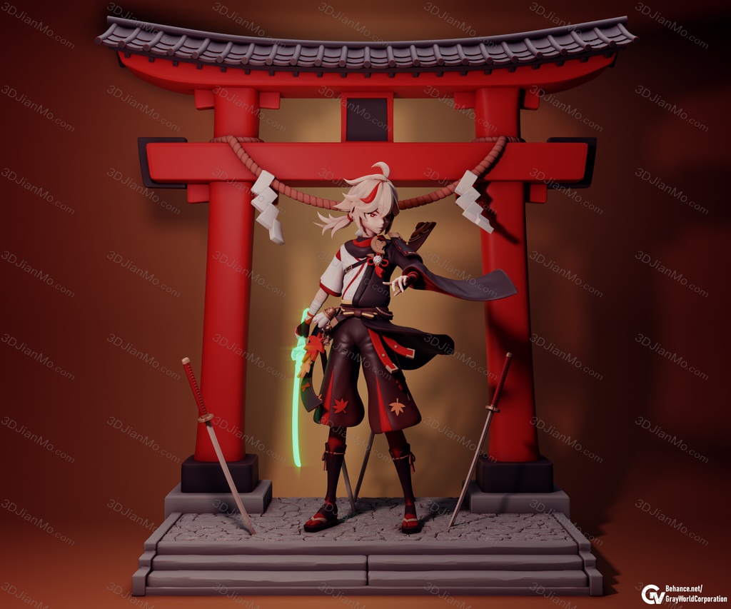 GrayWorld 原神 浪人武士枫原万叶