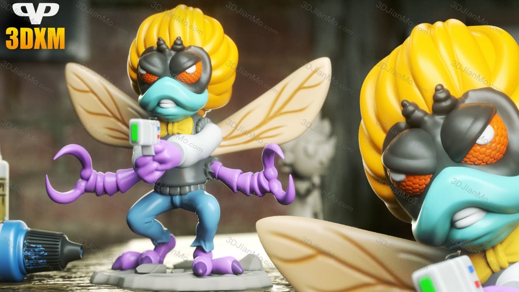 Chibi STL 忍者神龟 苍蝇博士