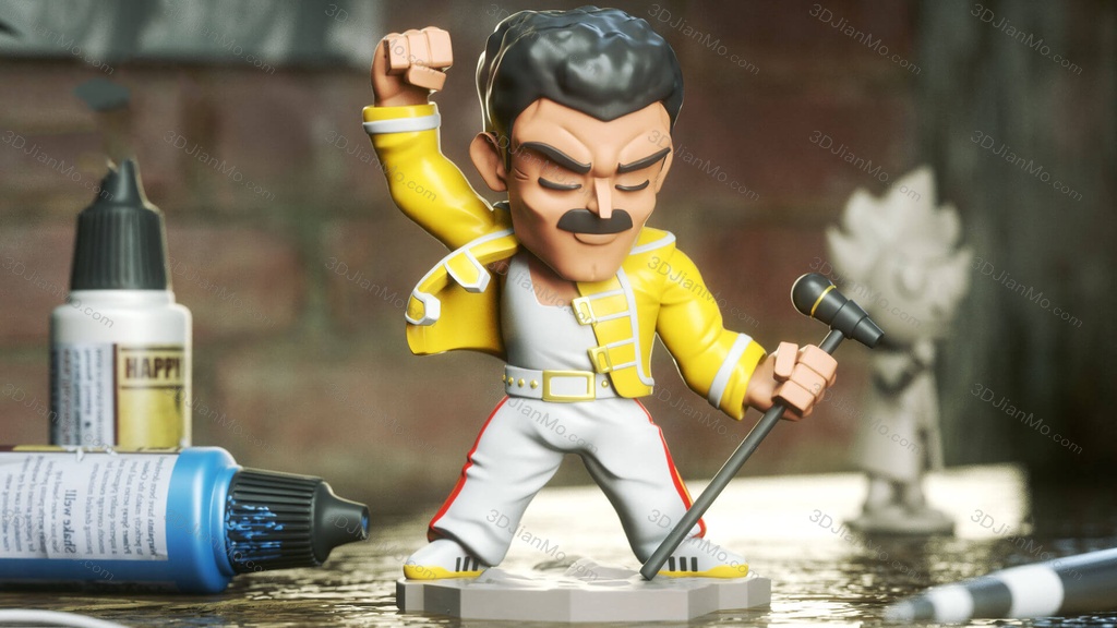 Chibi STL 皇后乐队 佛莱迪·摩克瑞