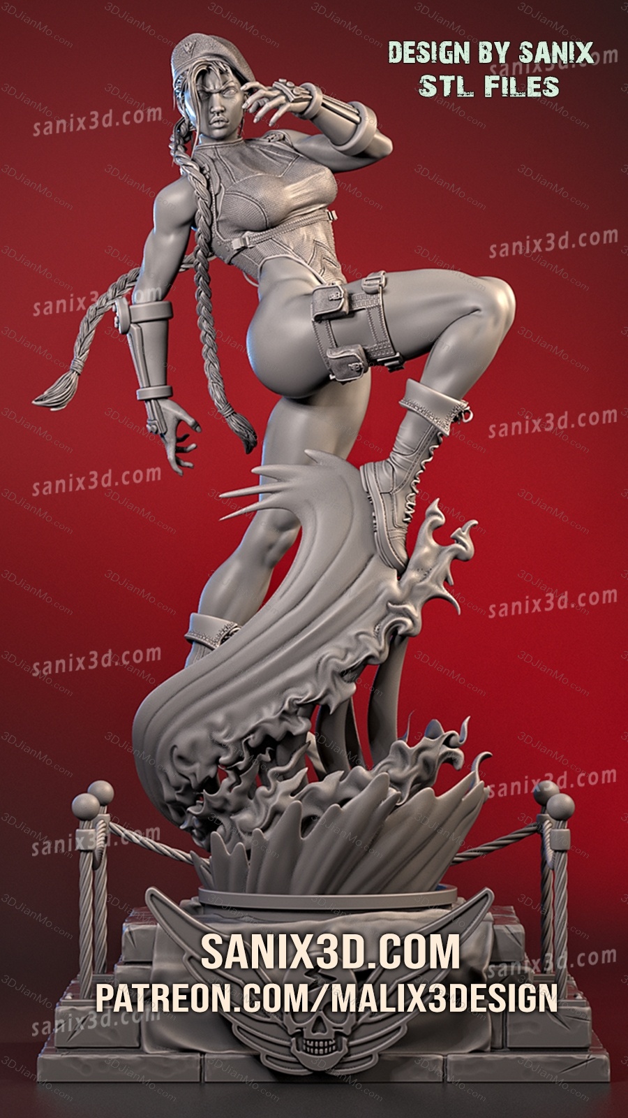 Sanix3d 街头霸王 嘉米