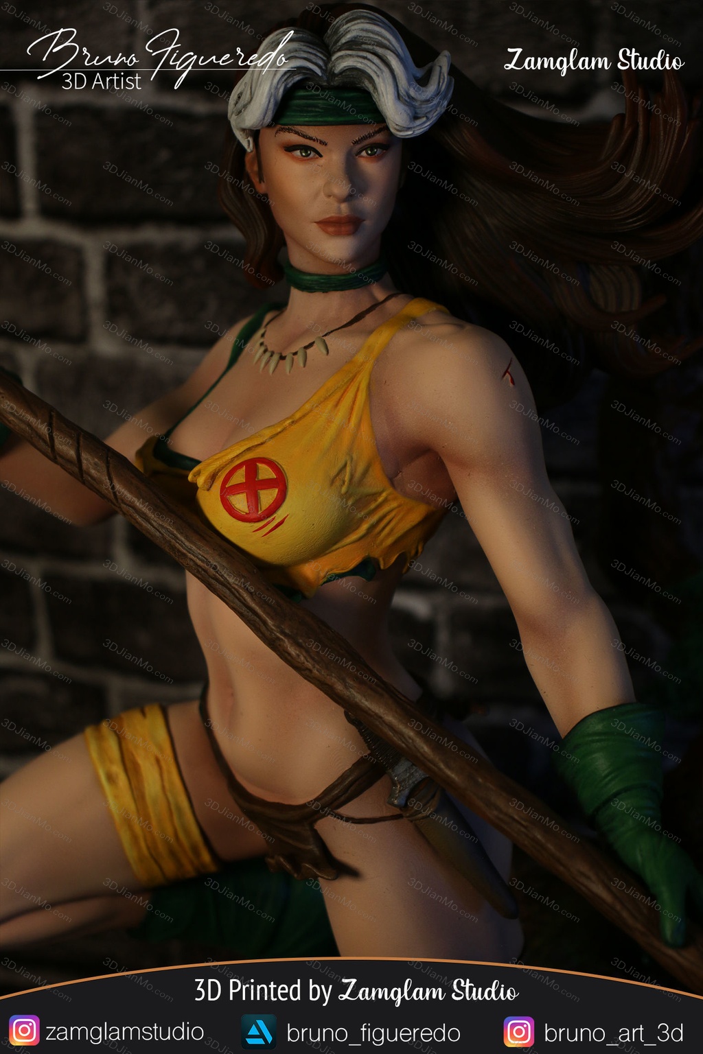 BrunoArt3D 漫威 Ⅹ战警 罗刹女
