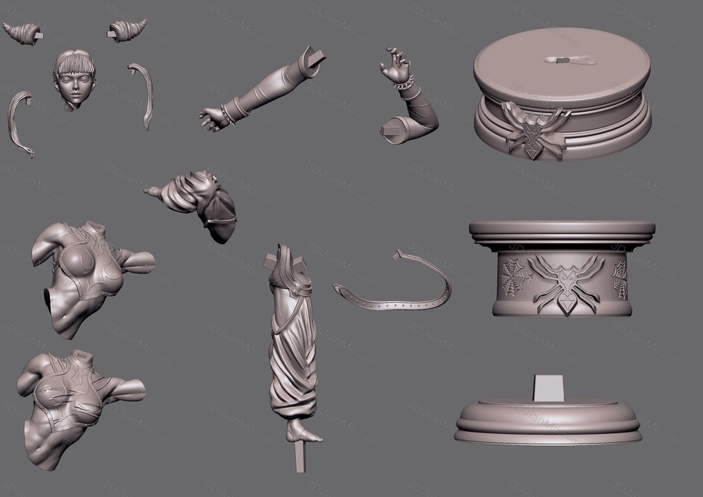 BrunoArt3D 街头霸王 朱莉