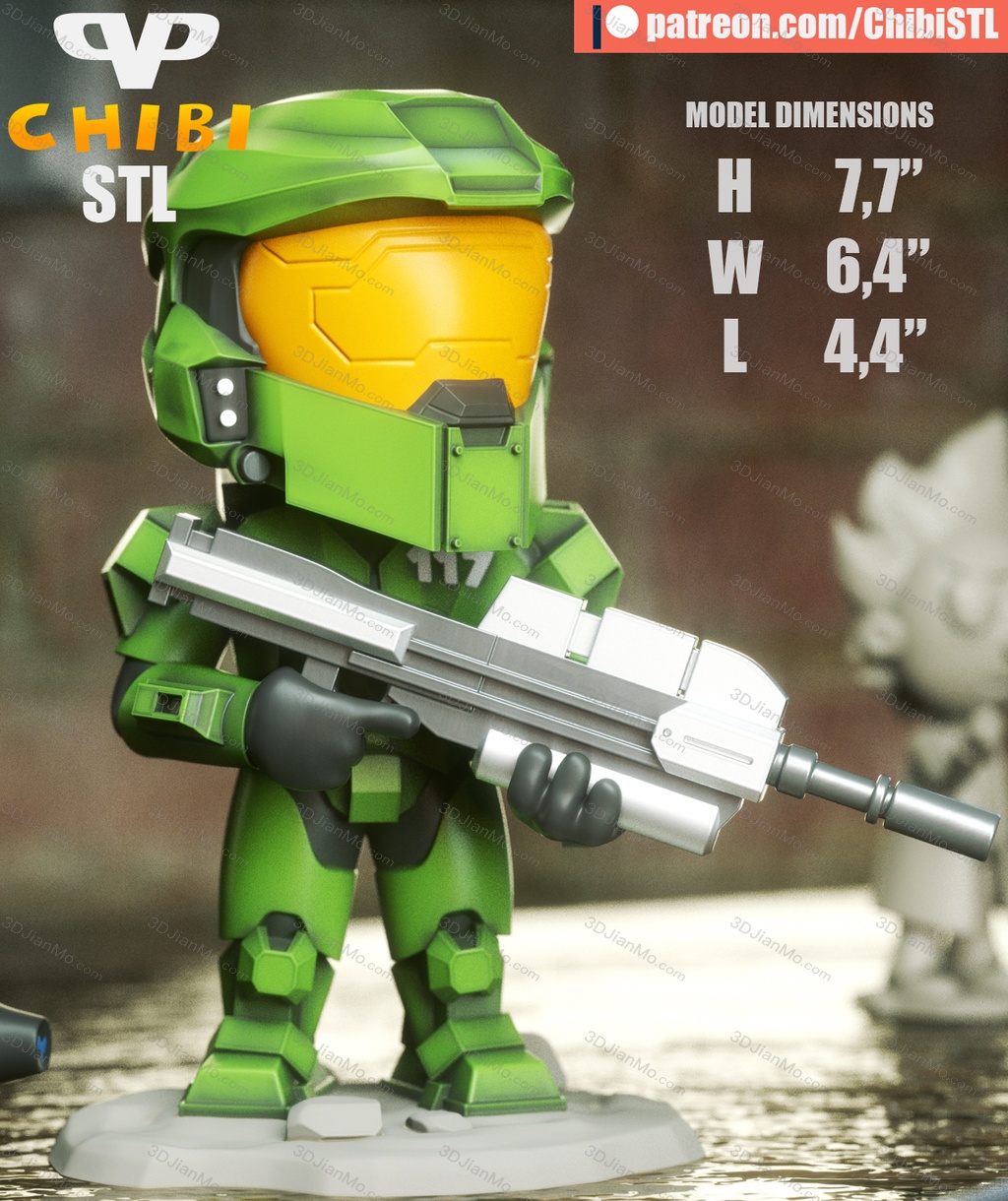 Chibi STL 光环 士官长