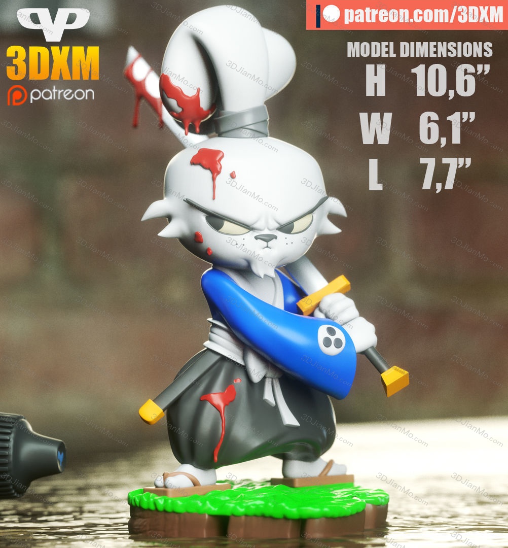 Chibi STL 宫本兔