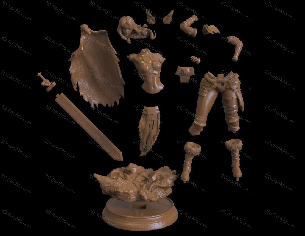 BrunoArt3D 女战士