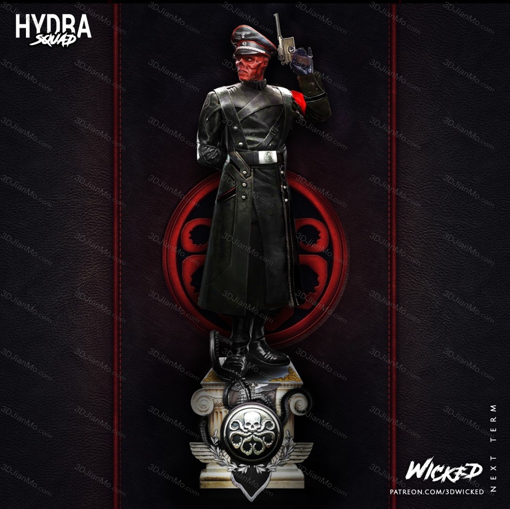 3DWicked 漫威 美国队长 红骷髅