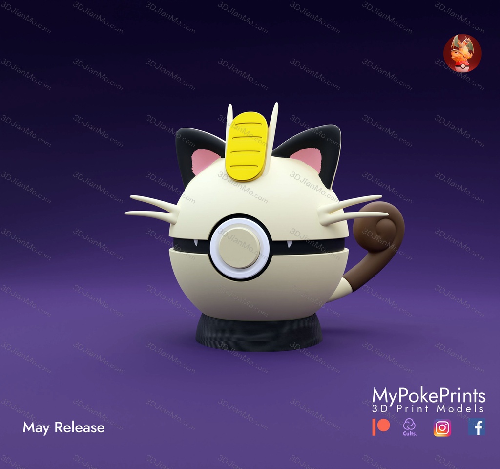 口袋妖怪 喵喵精灵球