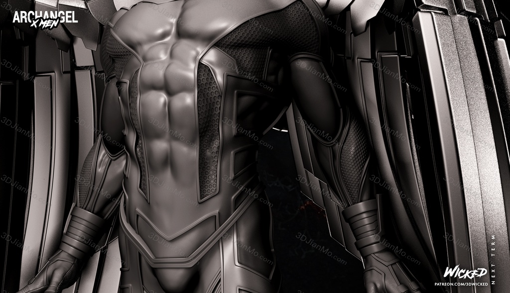 3DWicked 漫威 X战警 天使长 沃伦·肯尼思·沃辛顿三世