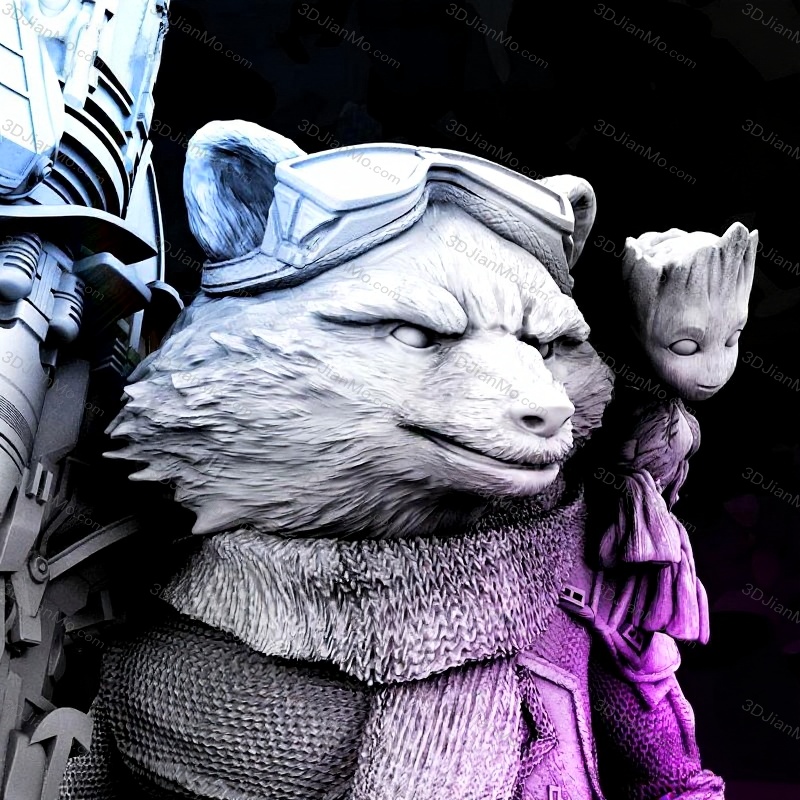 3DWicked 漫威 银河护卫队 火箭浣熊