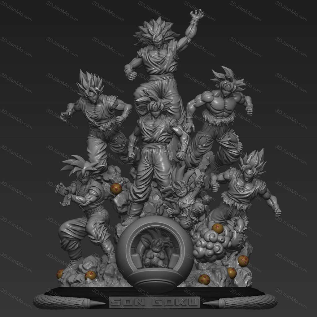 不同时间的悟空