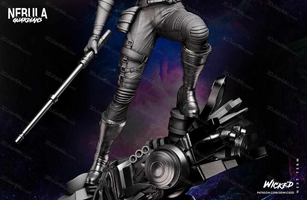 3DWicked 漫威 复联 星云 凯伦吉兰