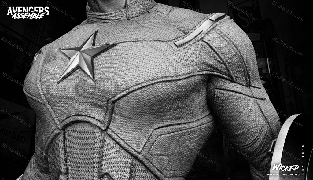 3DWicked 漫威 复联 美国队长 史蒂文·罗杰斯
