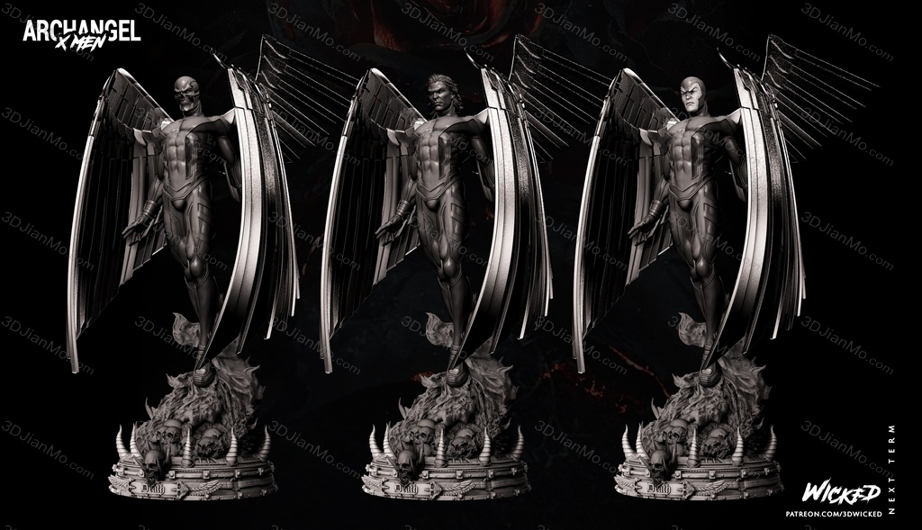 3DWicked 漫威 X战警 天使长 沃伦·肯尼思·沃辛顿三世