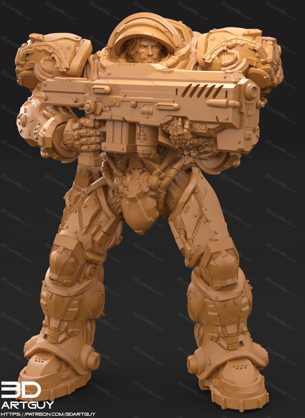 3DArtGuy 星际争霸 机枪兵