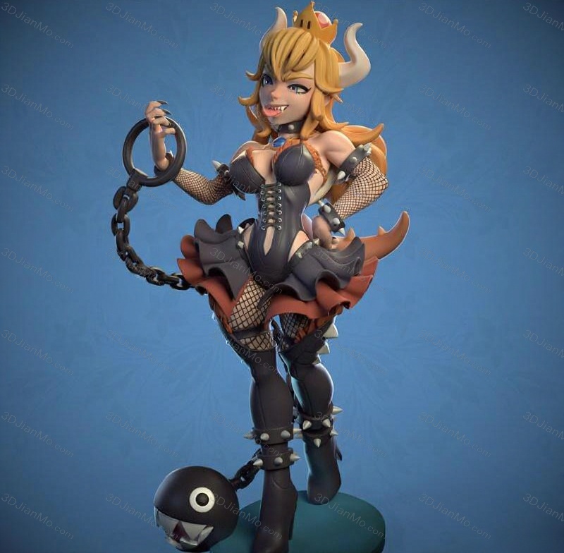 Dinamuuu 3D 超级马里奥 库巴公主