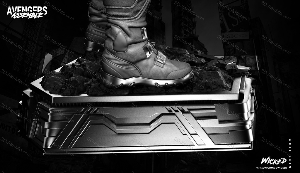 3DWicked 漫威 复联 美国队长 史蒂文·罗杰斯