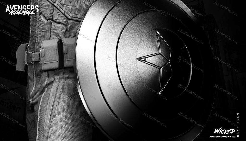 3DWicked 漫威 复联 美国队长 史蒂文·罗杰斯