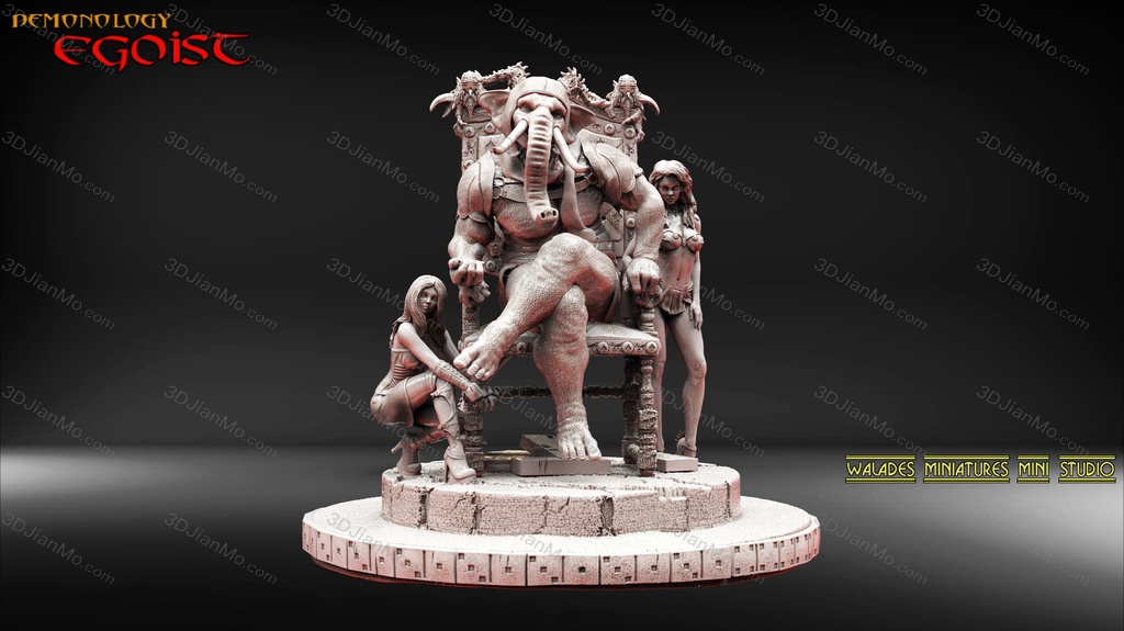 Walades 王座上的象头人