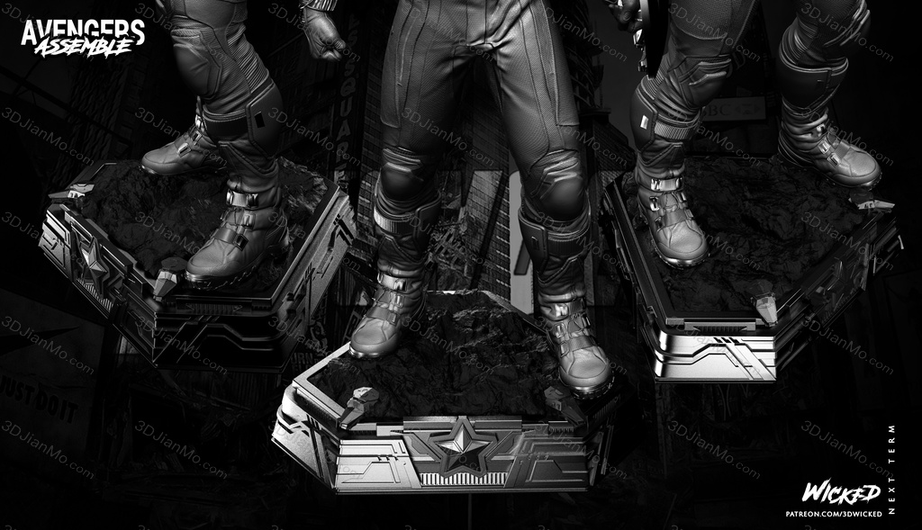 3DWicked 漫威 复联 美国队长 史蒂文·罗杰斯