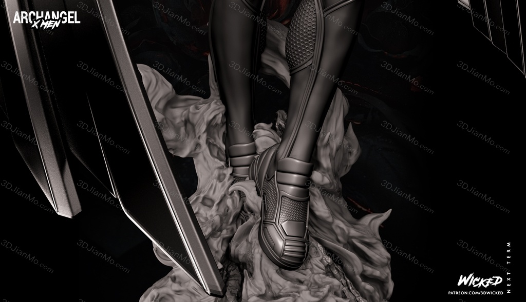 3DWicked 漫威 X战警 天使长 沃伦·肯尼思·沃辛顿三世